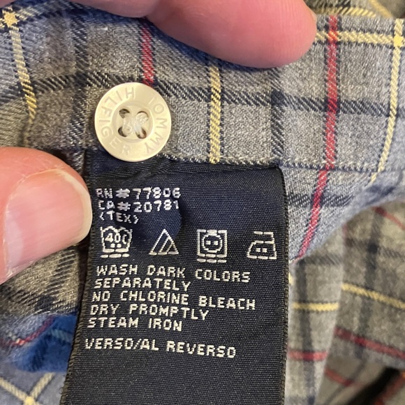 3 Tommy Hilfiger Vintage VTG Y2K 90s Shirts Men's L Button Down L/S - Picture 11 of 16